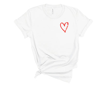 Mama and Mini Heart Shirts