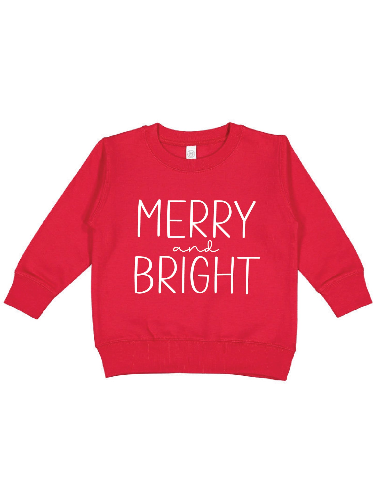 Merry & Bright (Toddler Sweatshirt Left)