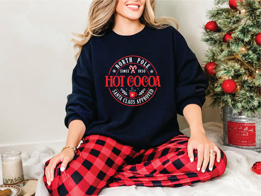 North Pole Hot Cocoa Adult Sweatshirt