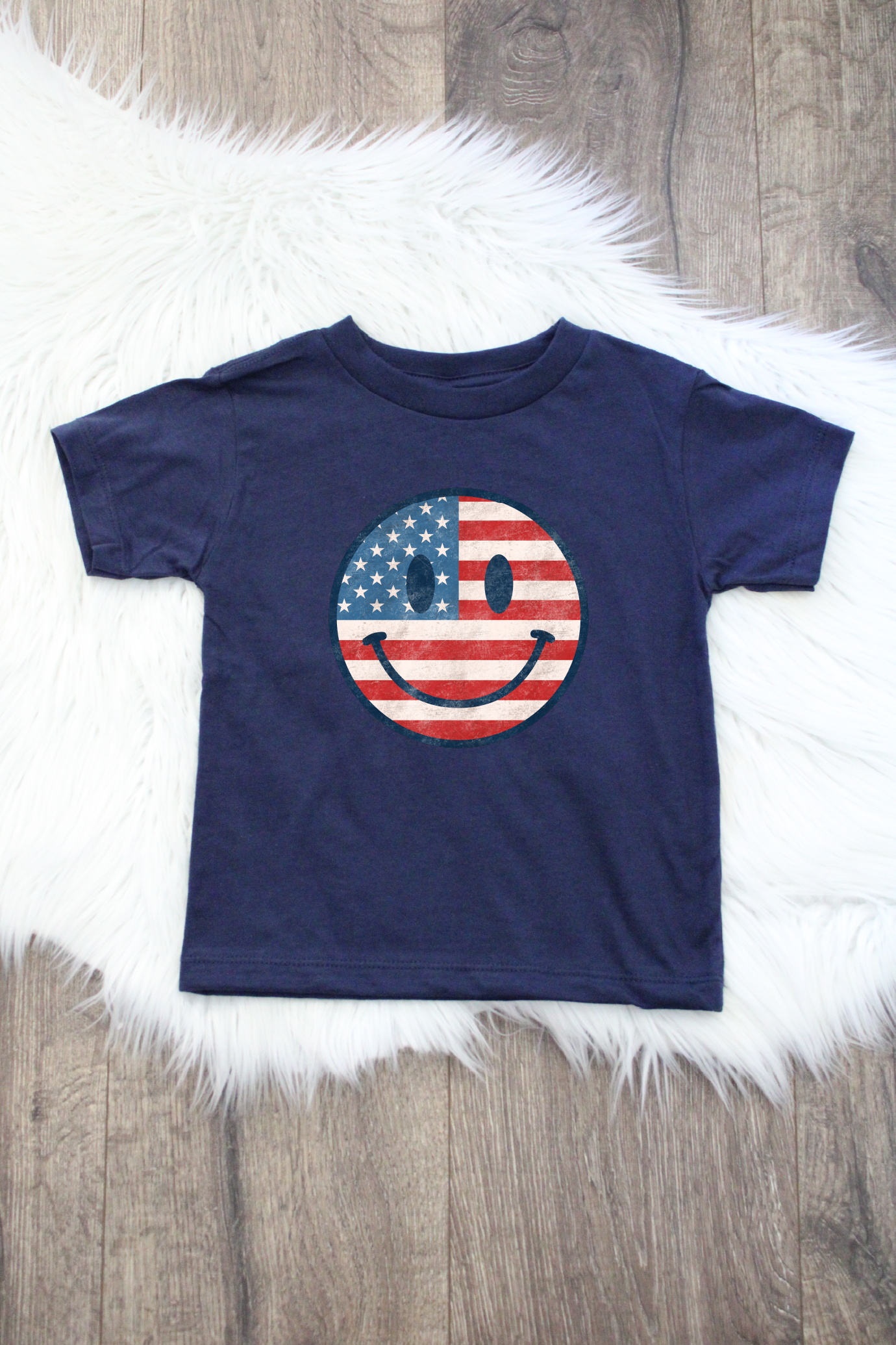 Patriotic Smiley Face Bodysuit or T-Shirt