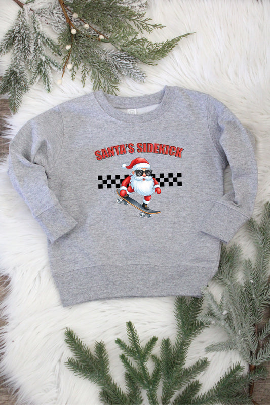 Santa's Sidekick Toddler Sweatshirt