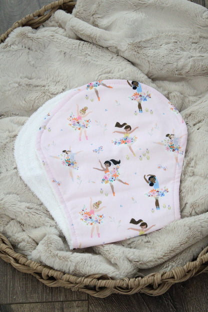 Tiny Dancers Bibdana and Burp Cloth