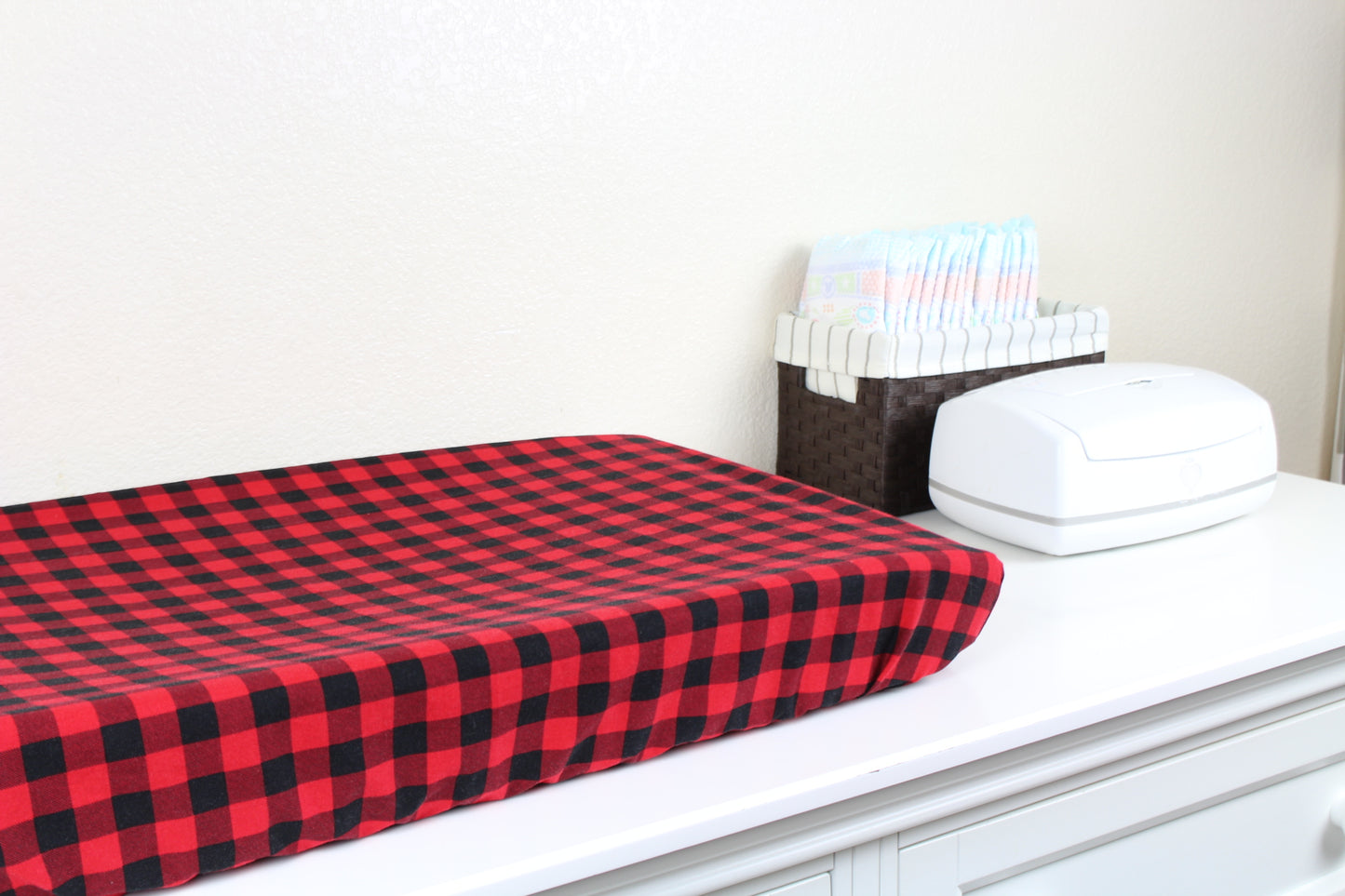 Buffalo Plaid Crib Sheet or Changing Pad Cover