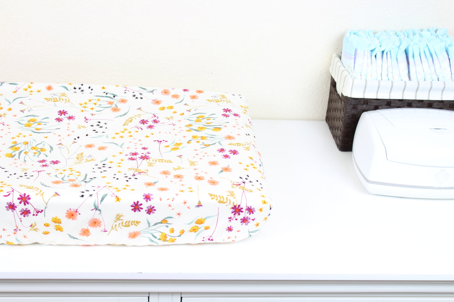 Wild Bloom Crib Sheet or Changing Pad Cover