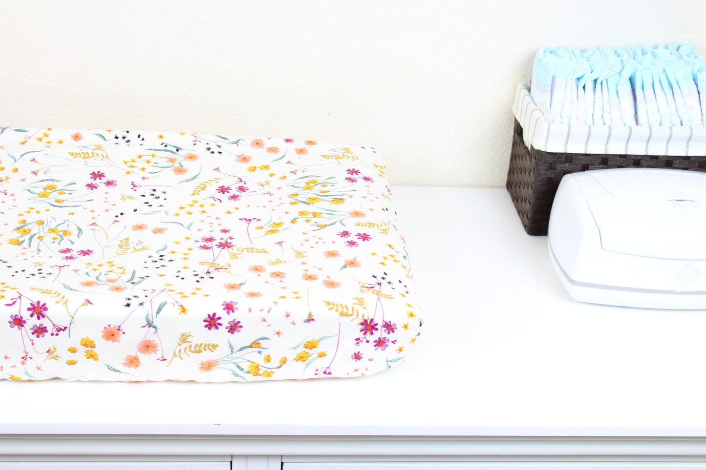 Wild Bloom Crib Sheet or Changing Pad Cover