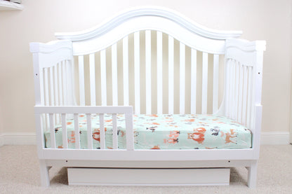Mint Hello Bear Crib Sheet or Changing Pad Cover