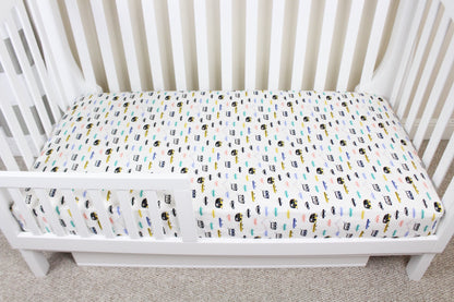 Cars and Campers Crib Sheet or Changing Pad Cover