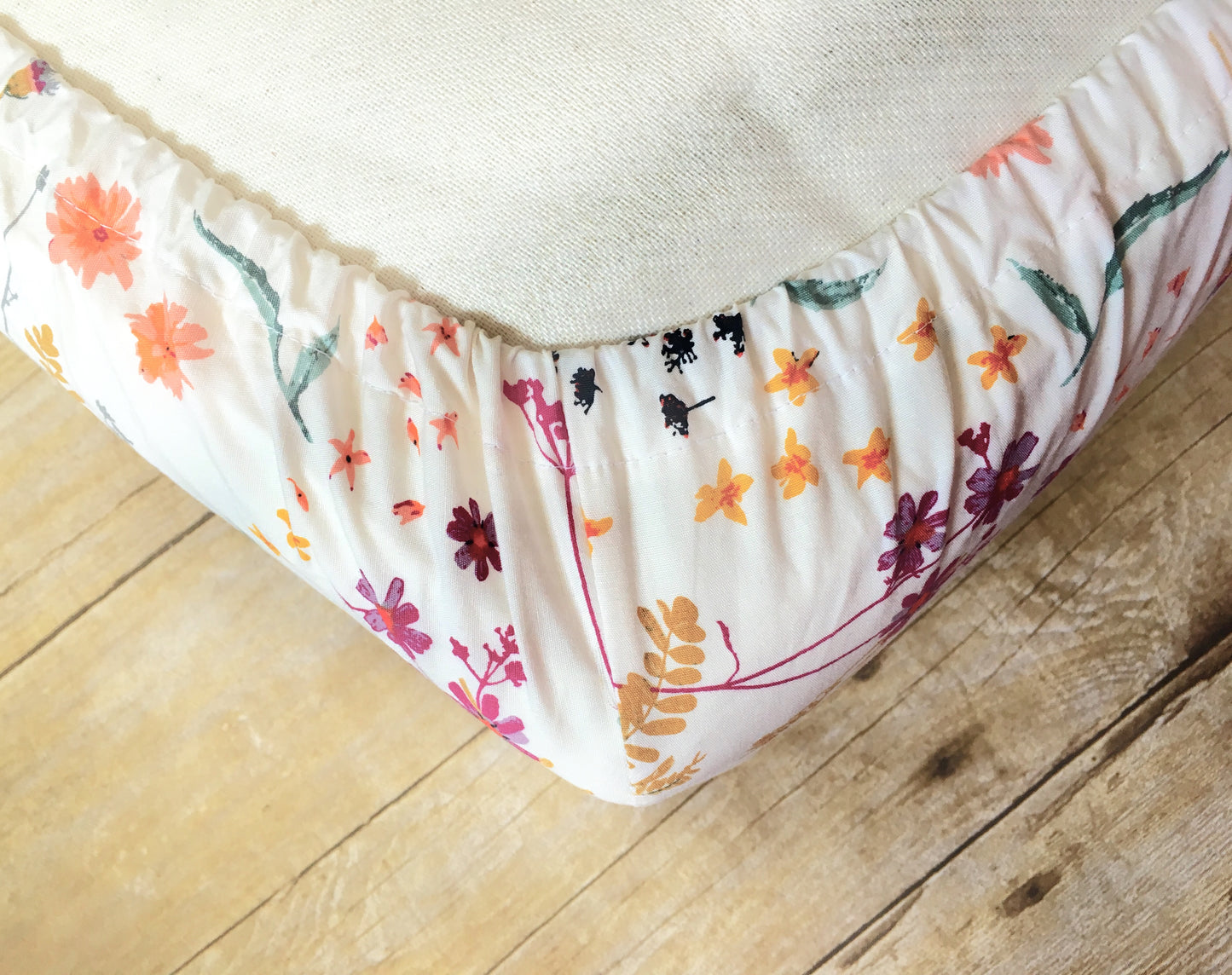 Wild Bloom Crib Sheet or Changing Pad Cover