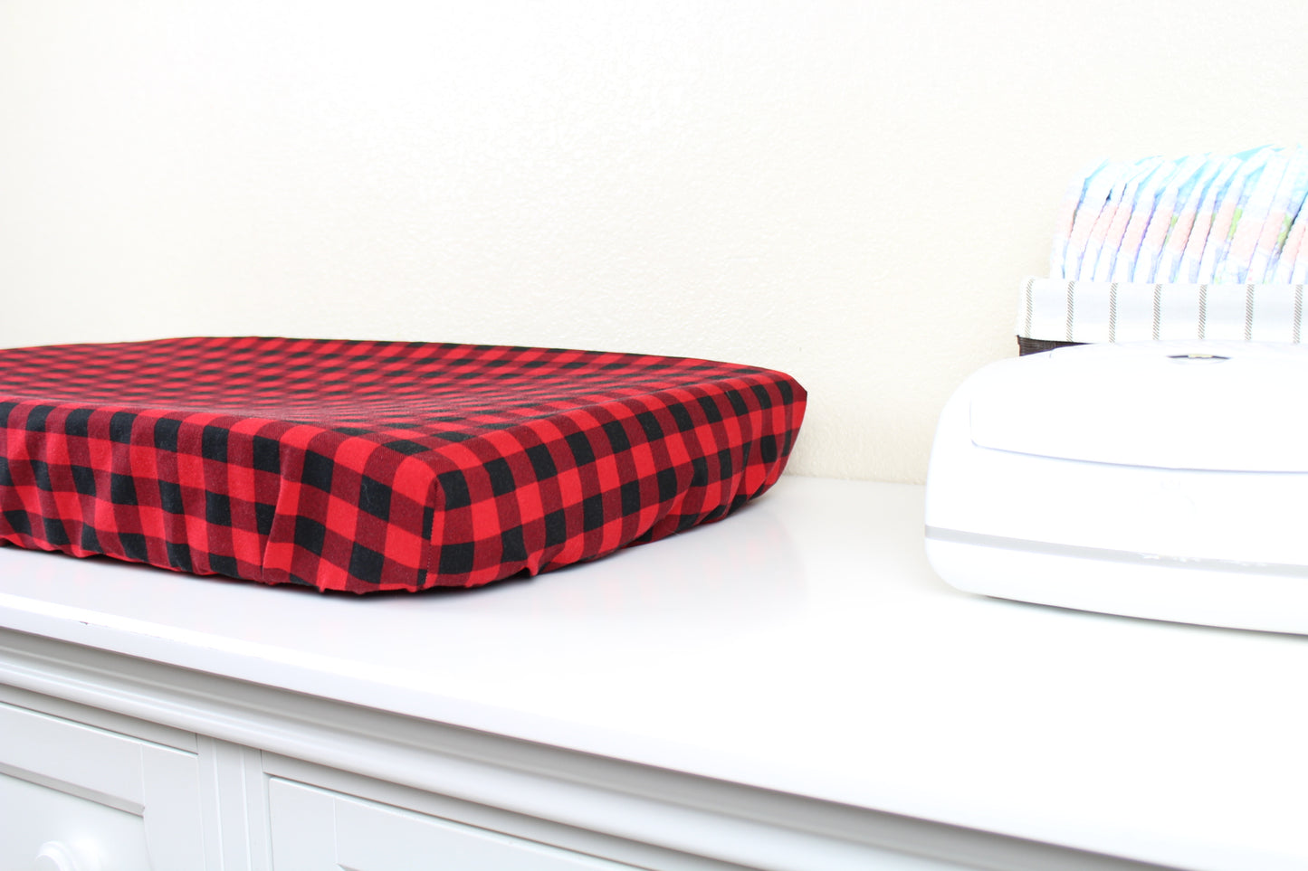 Buffalo Plaid Crib Sheet or Changing Pad Cover