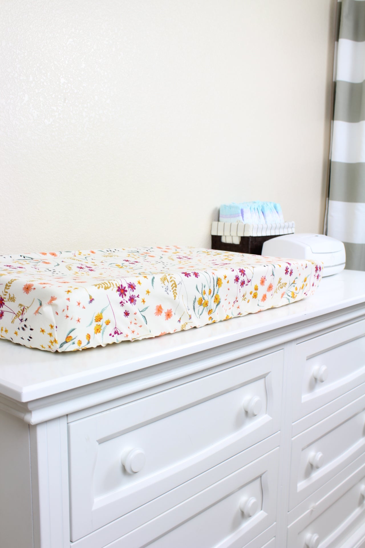 Wild Bloom Crib Sheet or Changing Pad Cover