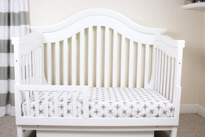 Monochrome Cross Crib Sheet or Changing Pad Cover