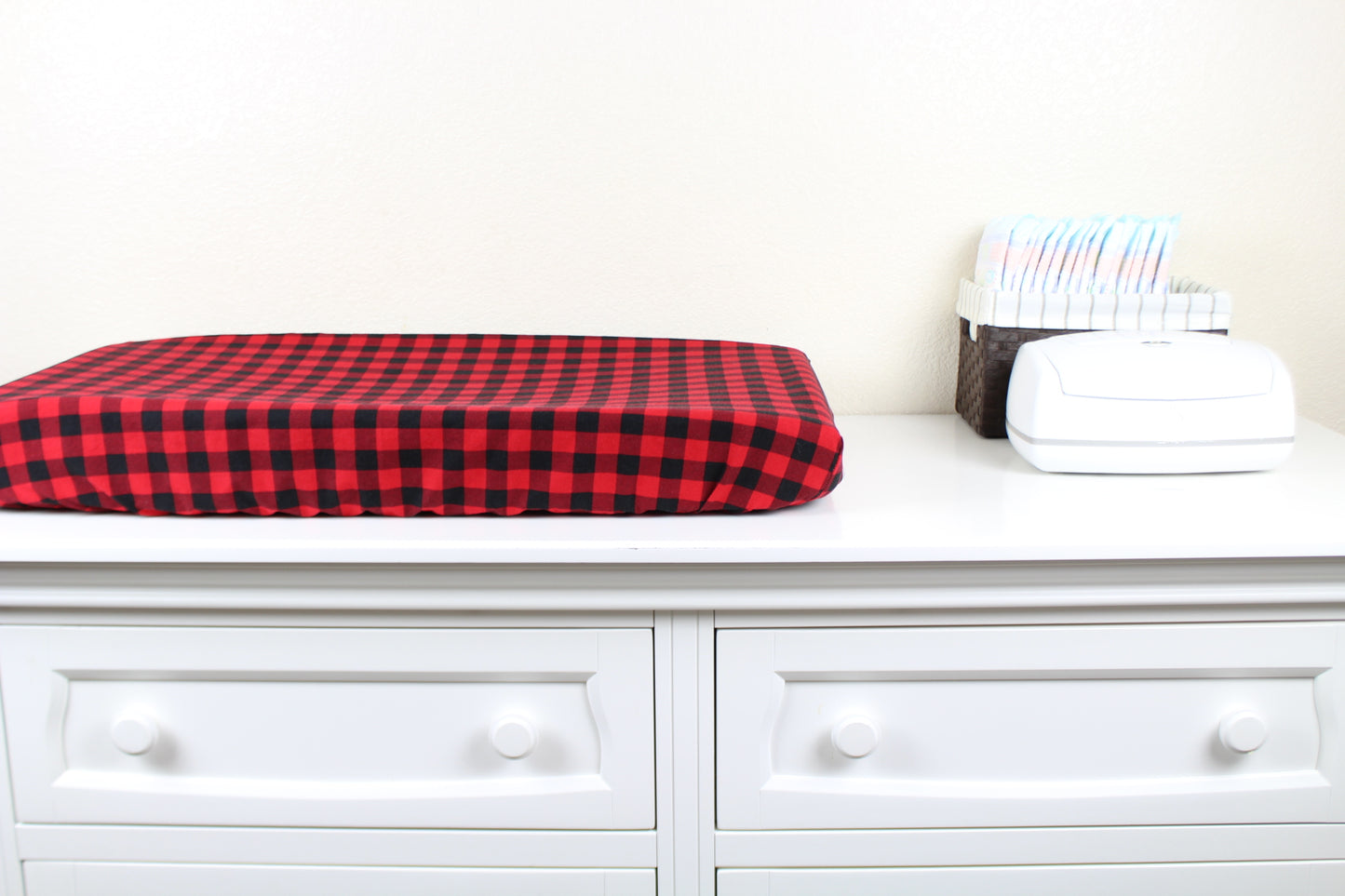 Buffalo Plaid Crib Sheet or Changing Pad Cover