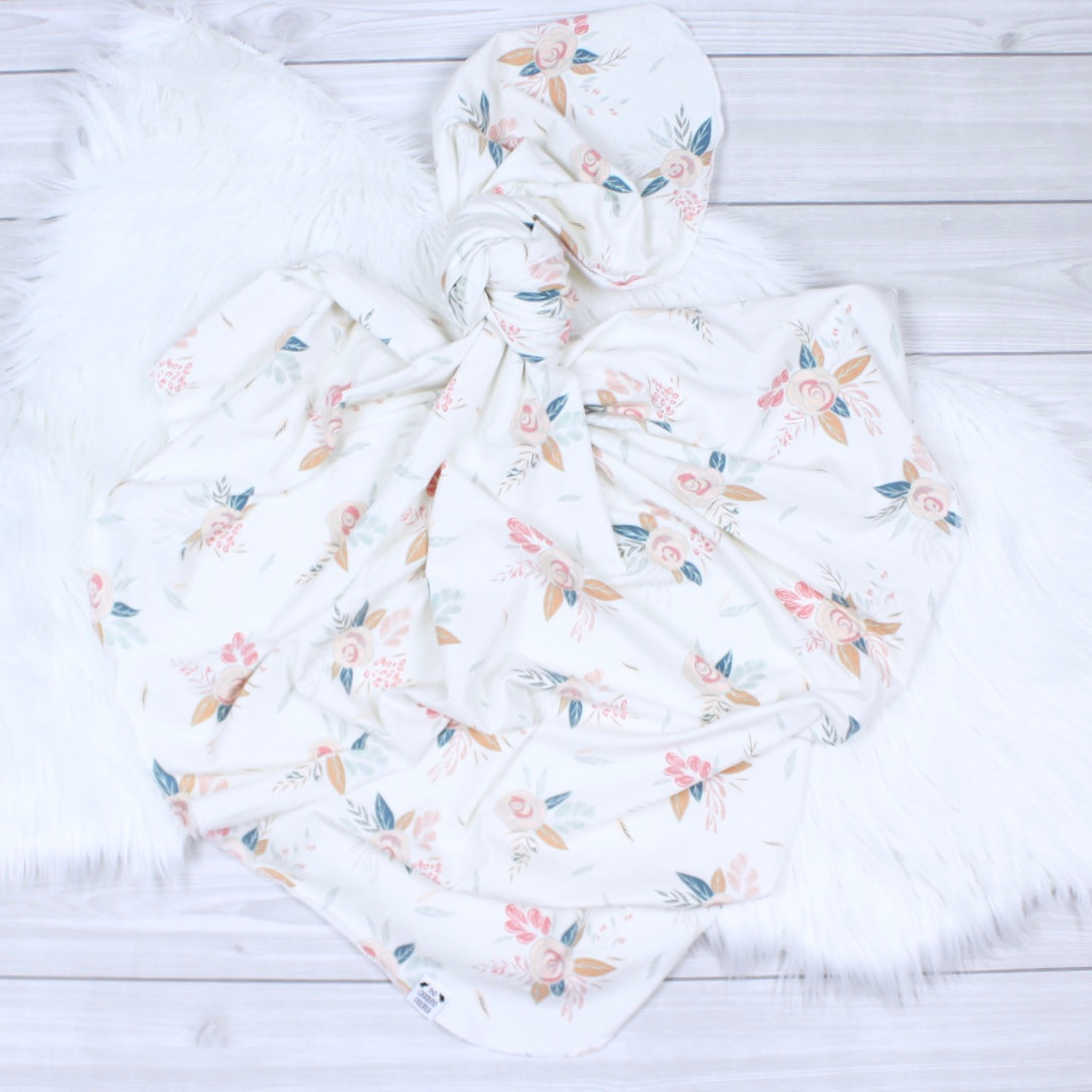 Floral Blossoms Swaddle Blanket