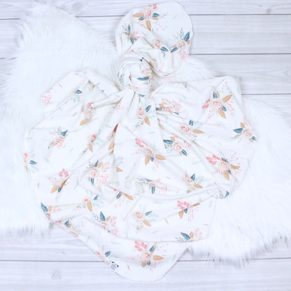 Floral Blossoms Swaddle Blanket