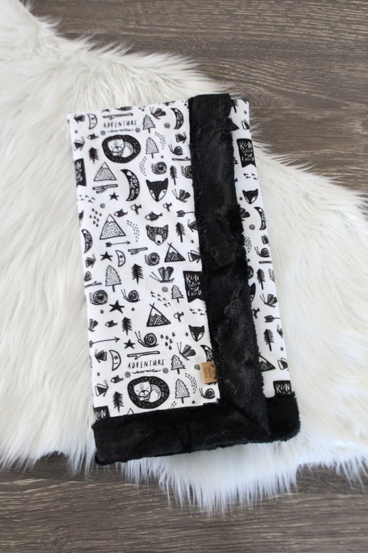 Adventure Awaits Infant Minky Blanket