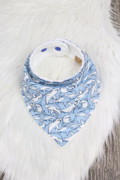 Sharks Bibdana and Burp Cloth