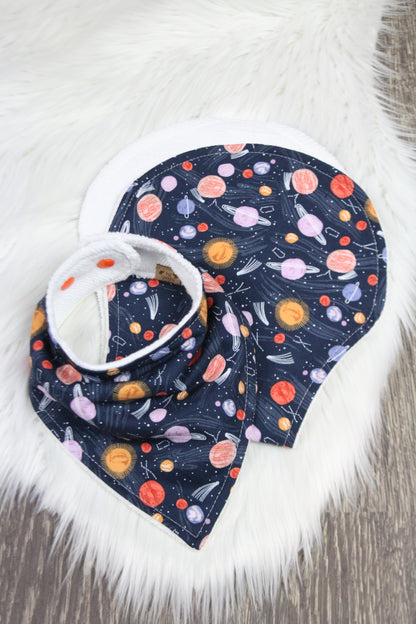 Planets Bibdana and Burp Cloth