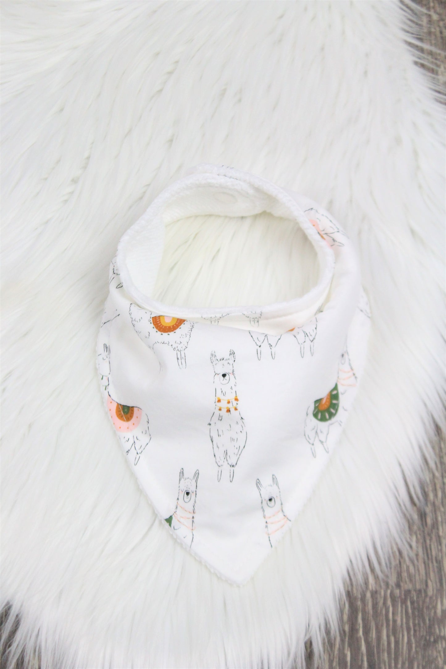 Llamas Bidbana and Burp Cloth