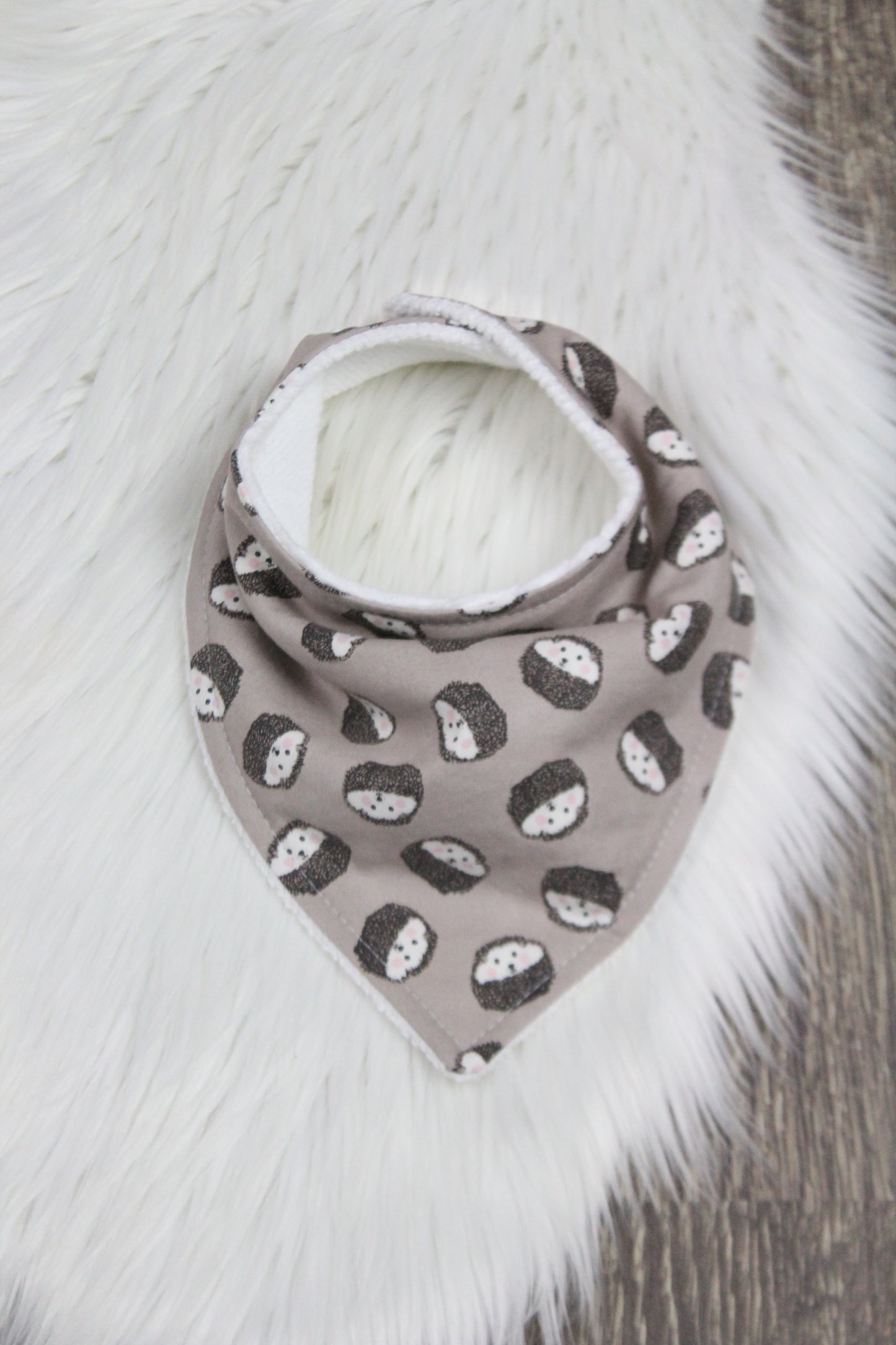 Hedgehogs Bibdana and Burp Cloth