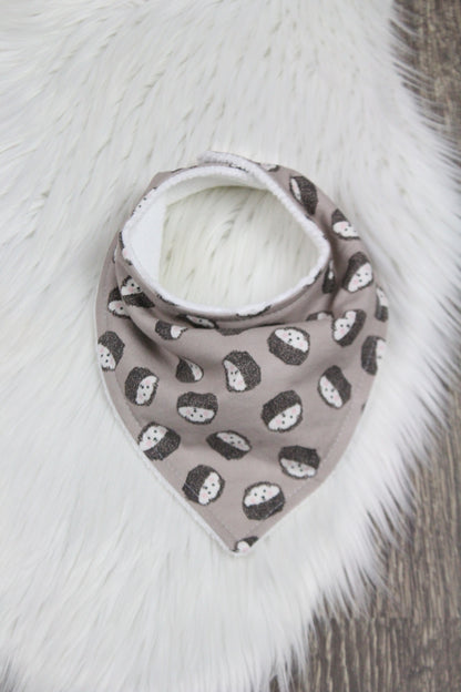 Hedgehogs Bibdana and Burp Cloth