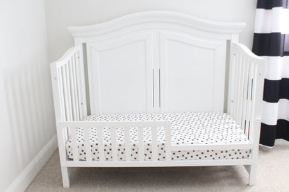 Monochrome Stars Crib Sheet or Changing Pad Cover