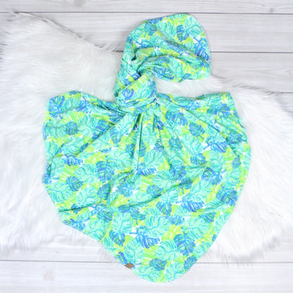 Palm Leaves Swaddle Blanket