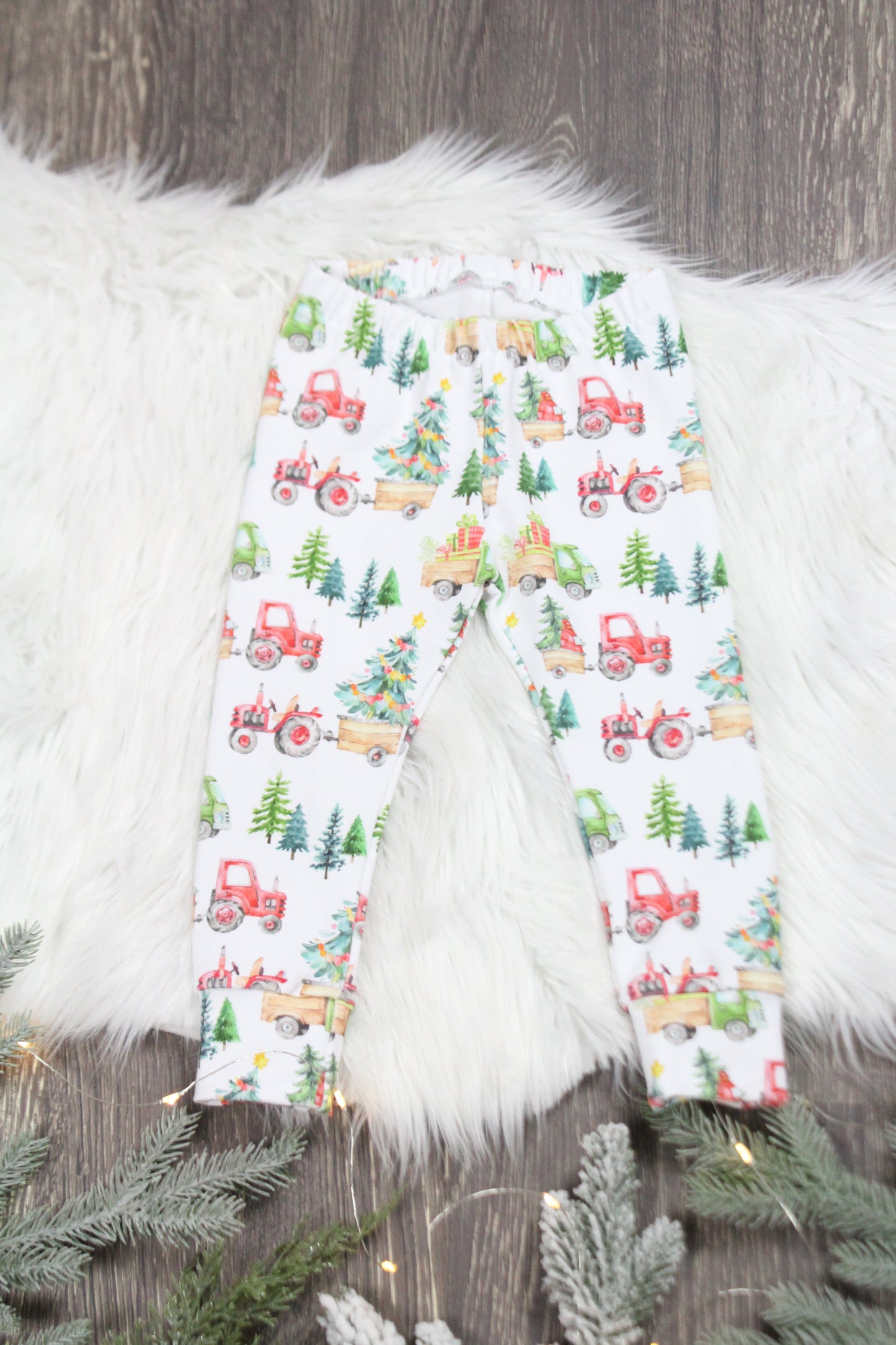 Christmas Tractor Leggings