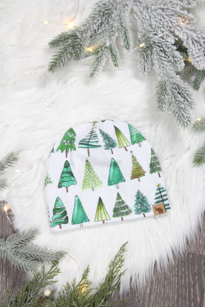 Watercolor Trees Beanie