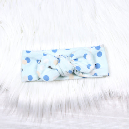 Blue Polka Dots Swaddle Blanket