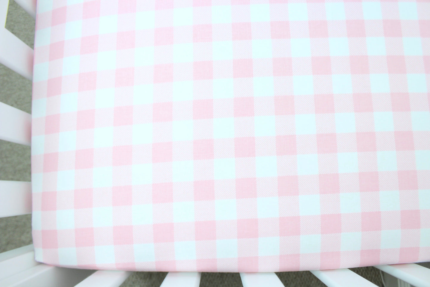 Pink Buffalo Plaid Crib Sheet or Changing Pad Cover