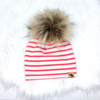 Watermelon Stripe Swaddle Blanket