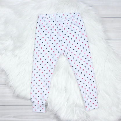 Red and Black Heart Leggings