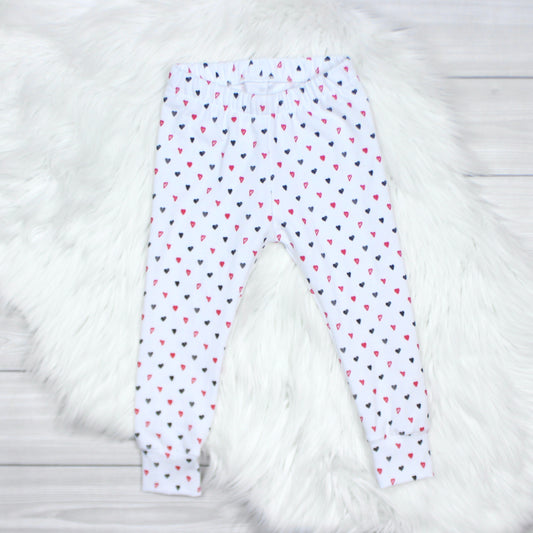 Red and Black Heart Leggings