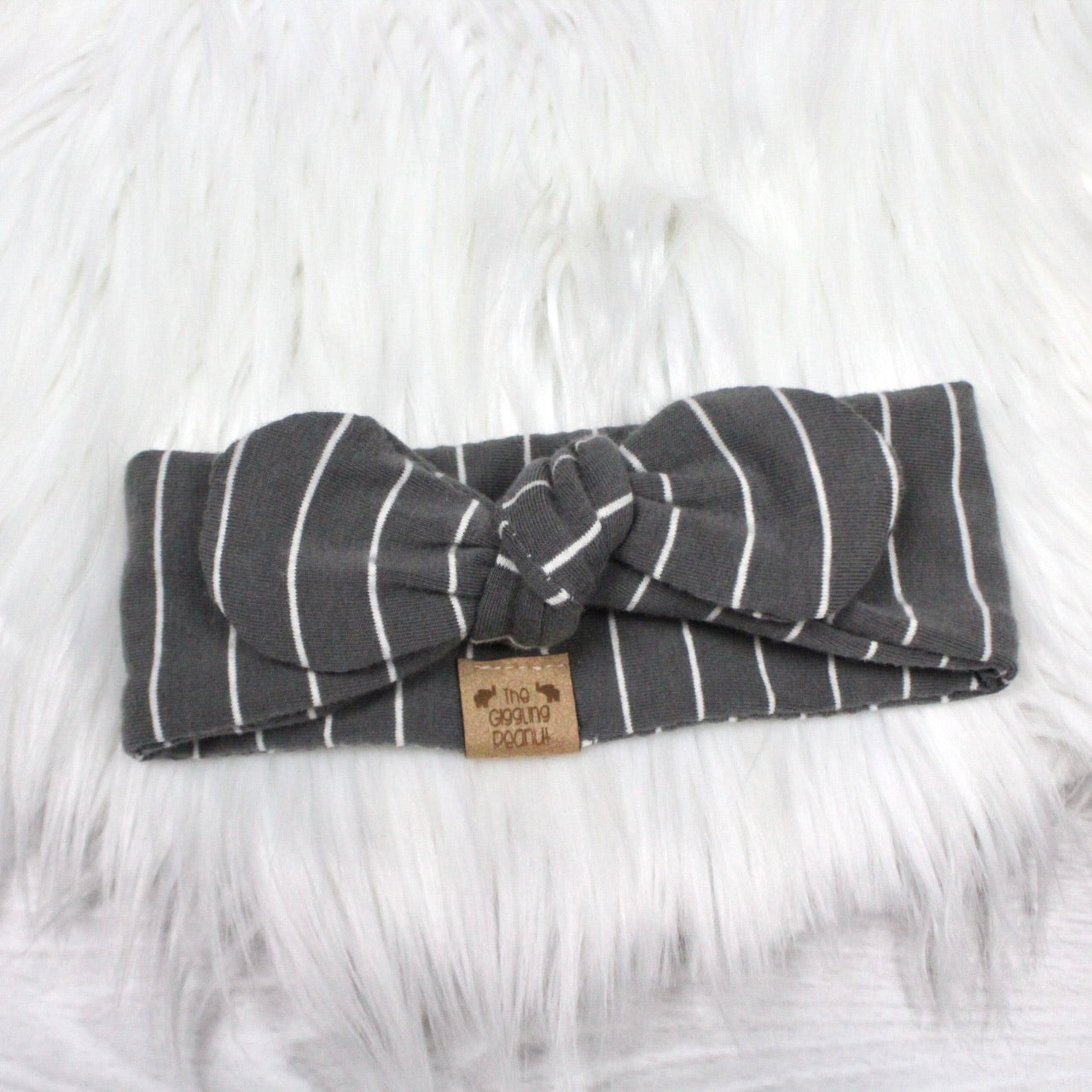 Dark Gray Stripes Swaddle Blanket
