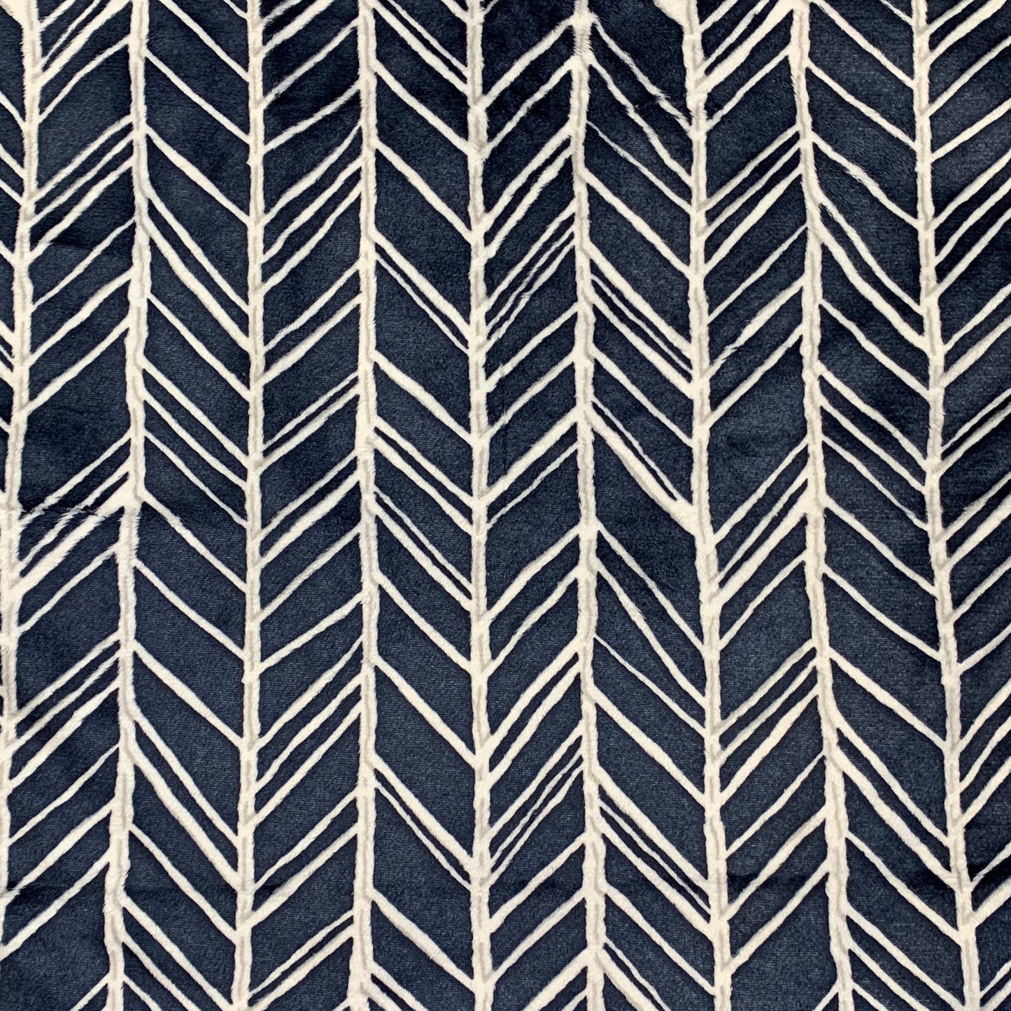 Navy Herringbone Minky Crib Sheet or Changing Pad Cover