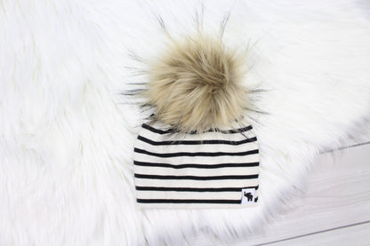 Black Stripes Swaddle Blanket