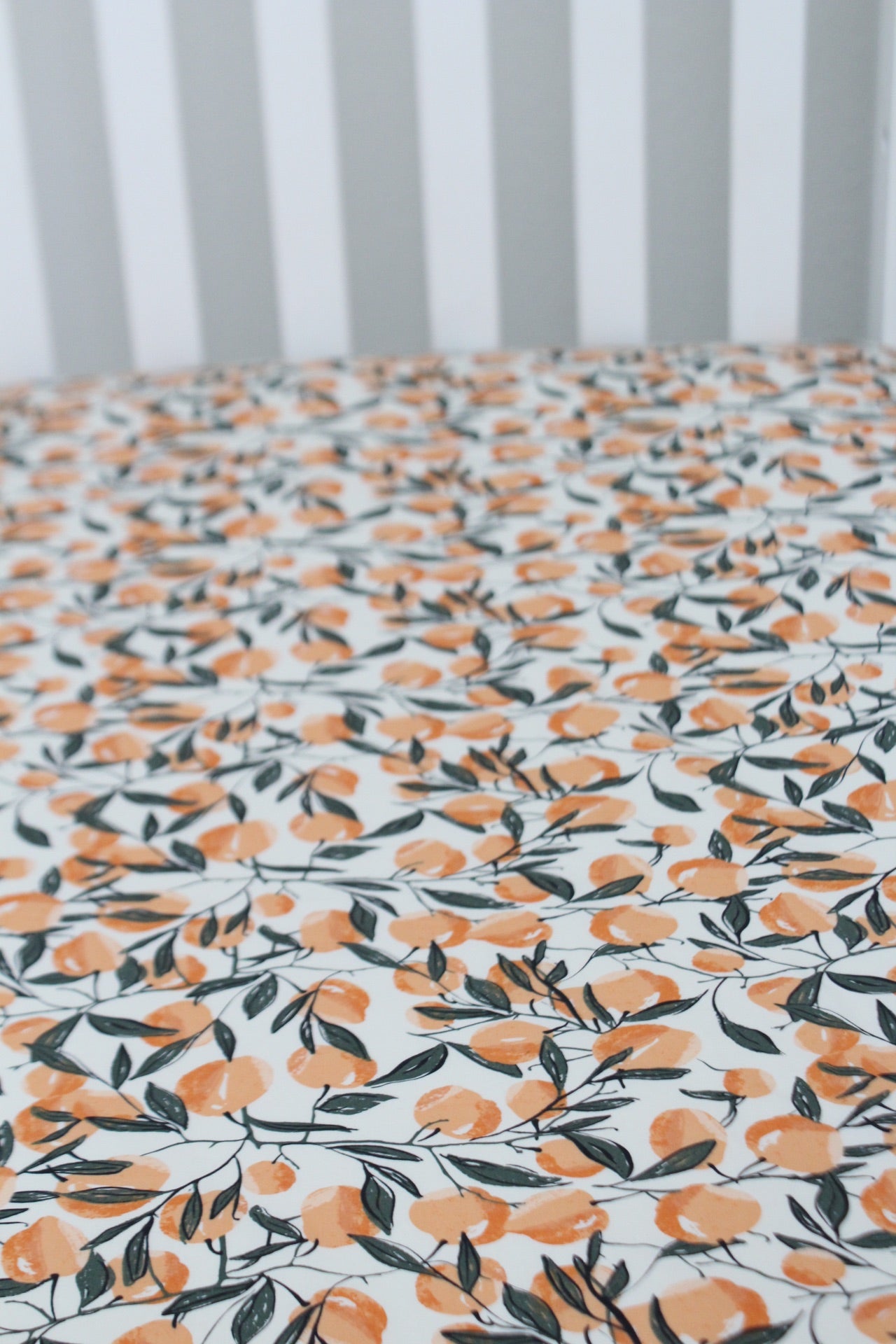 Peaches Crib Sheet or Changing Pad Cover