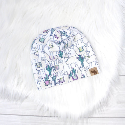 Llamas and Cactus Swaddle Blanket