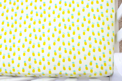 Pineapple Crib Sheet or Changing Pad Cover