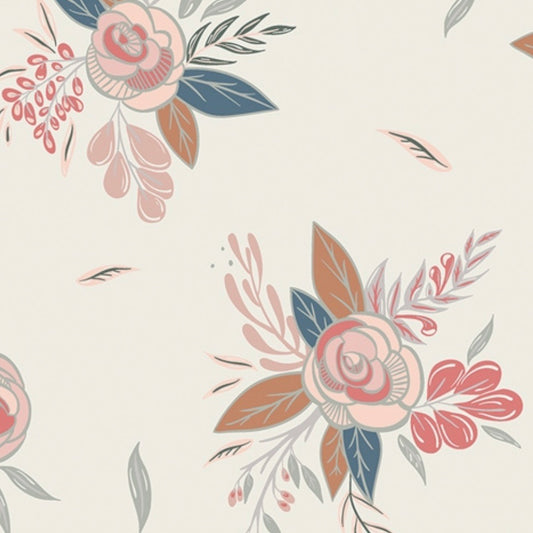 Floral Blossoms Crib Sheet or Changing Pad Cover
