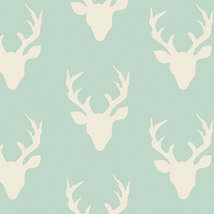 Mint Bucks Crib Sheet or Changing Pad Cover