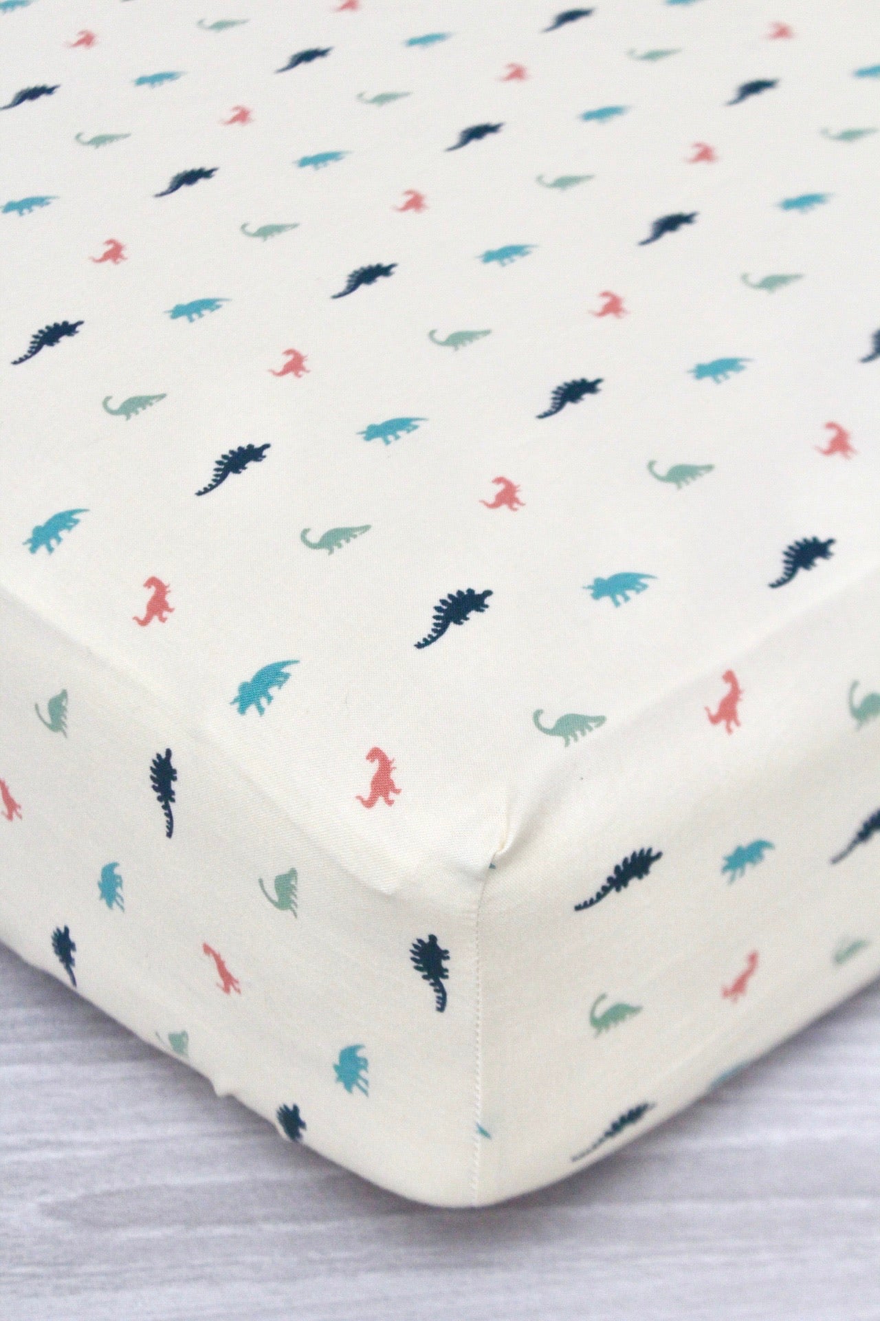 Mini Dinosaurs Crib Sheet or Changing Pad Cover