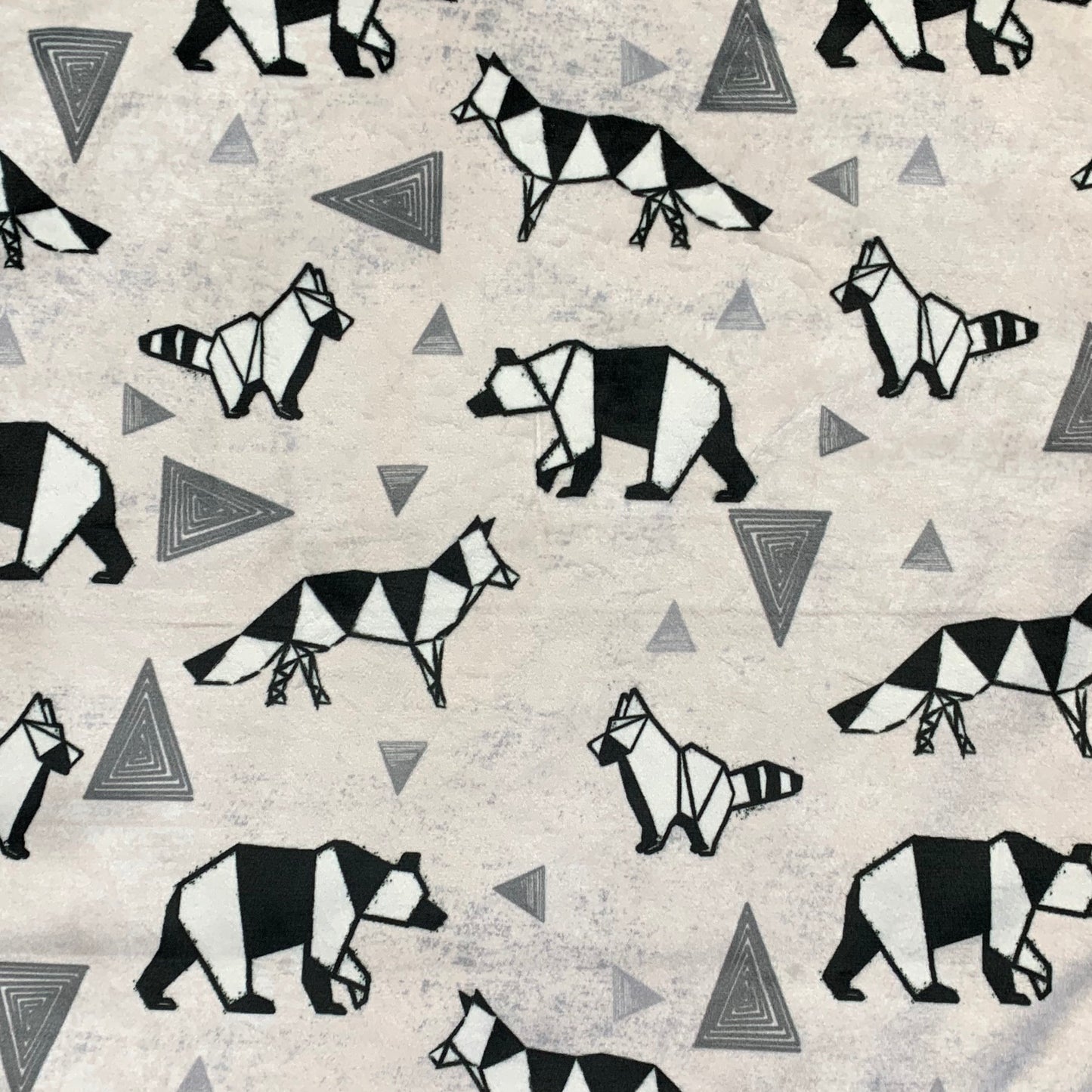 Geometric Animals Minky Crib Sheet or Changing Pad Cover