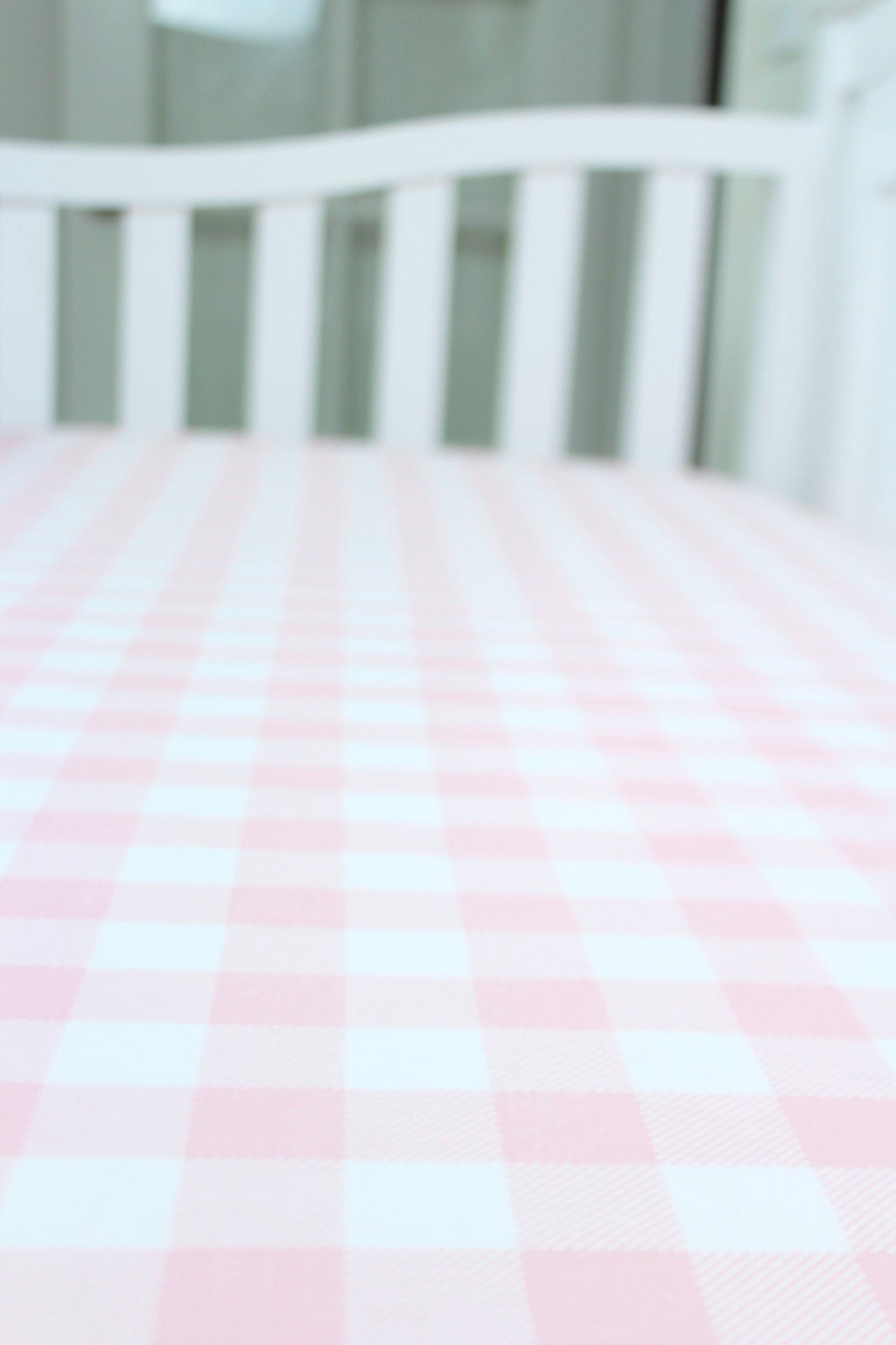 Pink Buffalo Plaid Crib Sheet or Changing Pad Cover