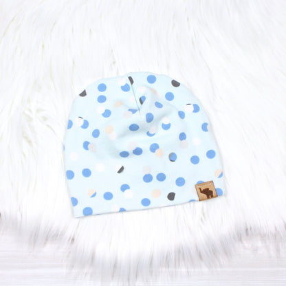 Blue Polka Dots Swaddle Blanket