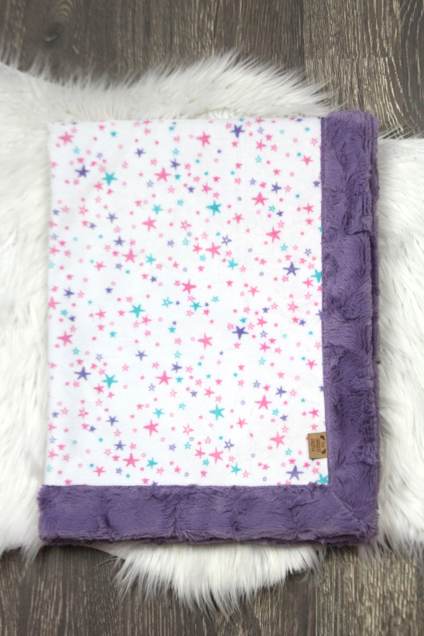 Mermaid Stars Infant Minky Blanket