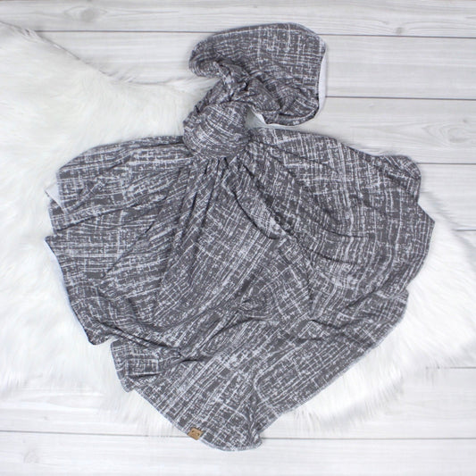 Gray Texture Swaddle Blanket