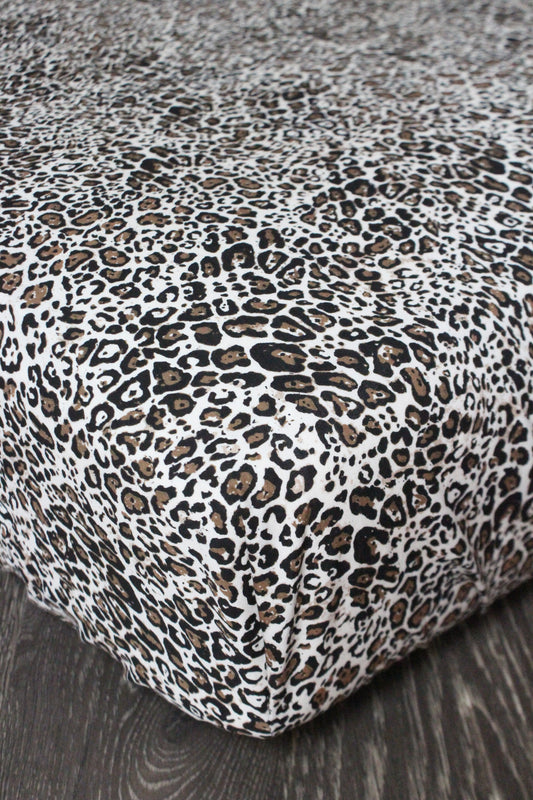 Leopard Crib Sheet or Changing Pad Cover