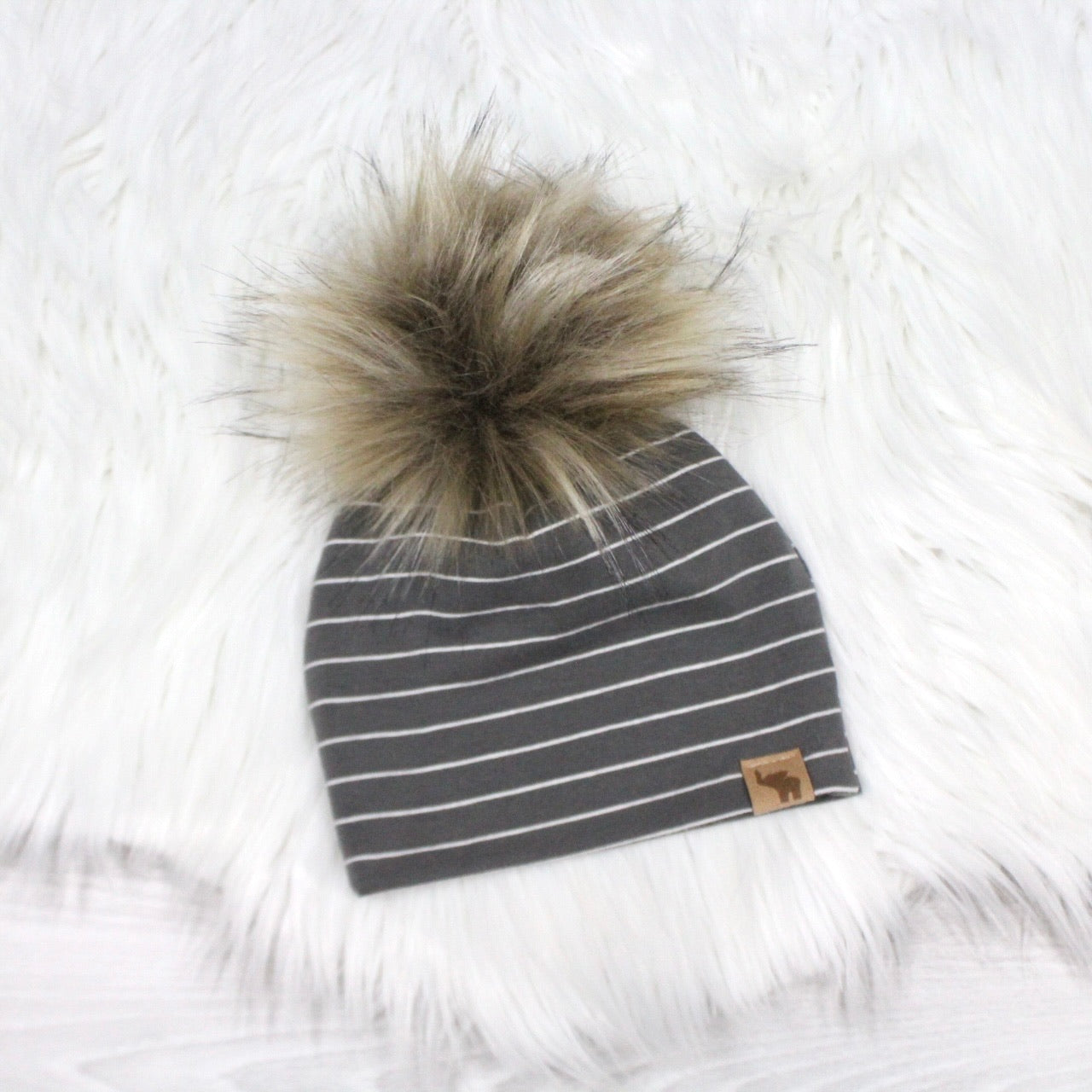 Dark Gray Stripes Swaddle Blanket