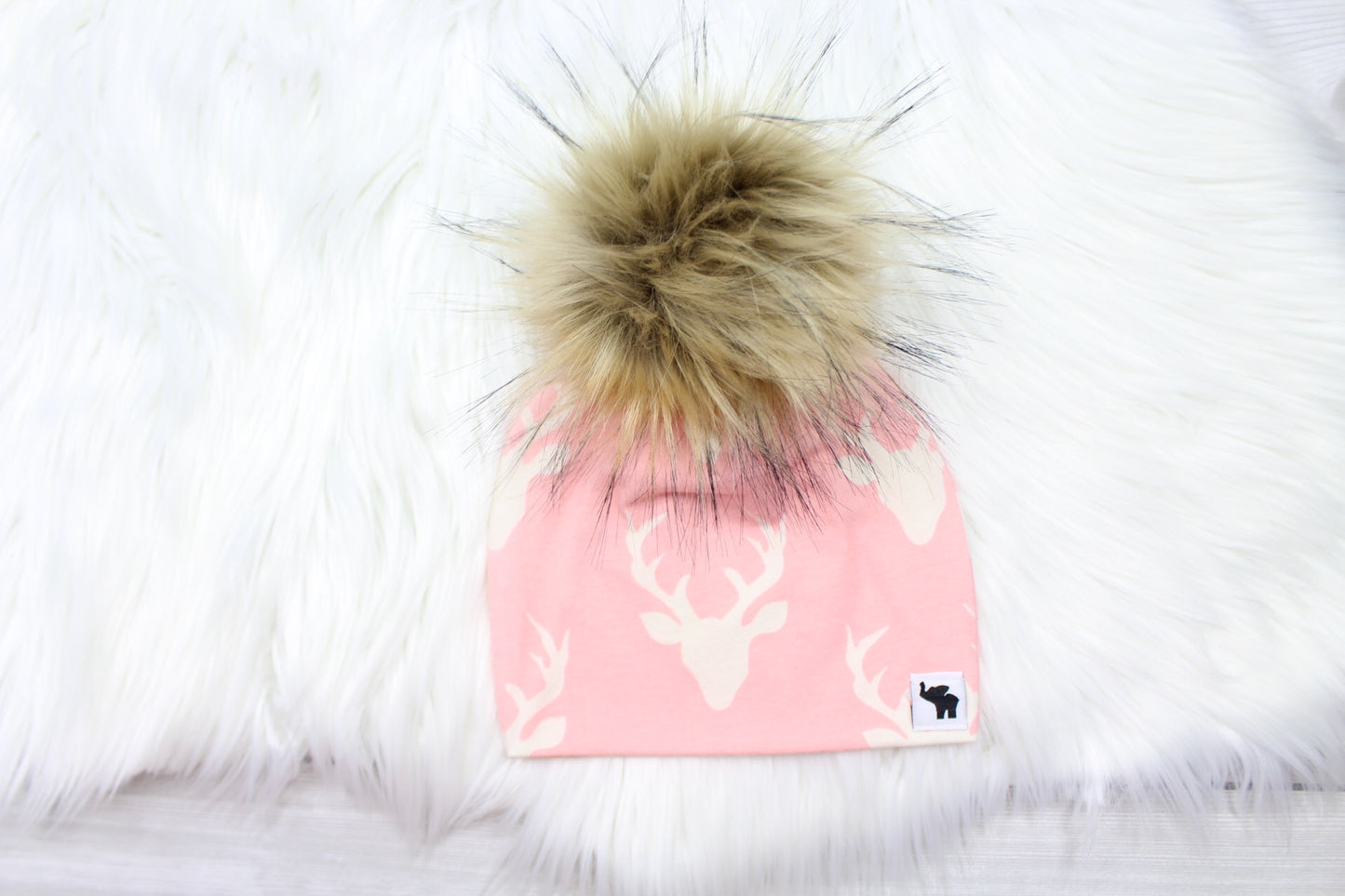 Pink Bucks Swaddle Blanket
